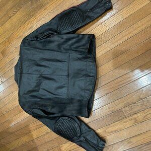 Leather motorcycle jacket